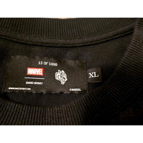 Darc Sport Ghostrider "Premium" Oversized XLARGE Tee in black drift wash - Picture 3 of 3